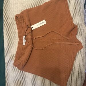 Olivaceous Knit Shorts Medium Rust Shorts NWT